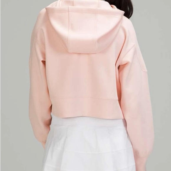 Lululemon Get Centred Crop Hoodie | Pink Mist / Pink Mist - Picture 3 of 4